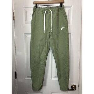 Size S Nike Club Woven Tapered Leg Track Pants Mens Oil Green DX0623-386 NEW
